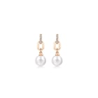 18K Rose Gold Freshwater Pearl Earrings