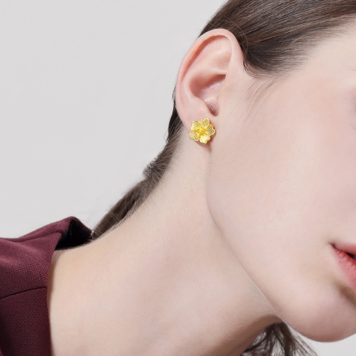 999.9黃金 耳環 | 周生生珠寶 | 生生有囍 | 95305E - 3