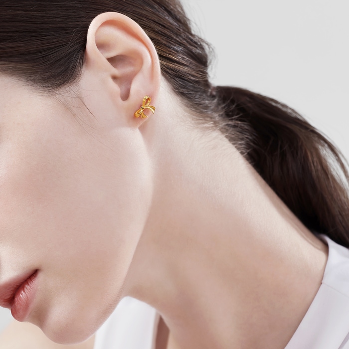 999.9黃金 耳環 | 周生生珠寶 | Essence「永」 | 95306E - 3