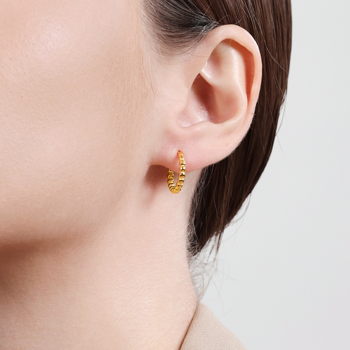 Solid Gold Earring | Chow Sang Sang Jewellery | Essence | 95309E - 2