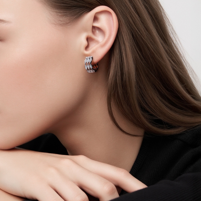 18K White Gold Earring | Chow Sang Sang Jewellery | YuYu | 95327E - 3