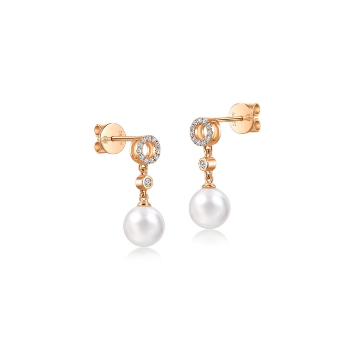 18K玫瑰金 耳環 | 周生生珠寶 | Daily Luxe | 95380E - 4