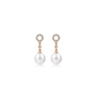 18K Rose Gold Freshwater Pearl Earrings