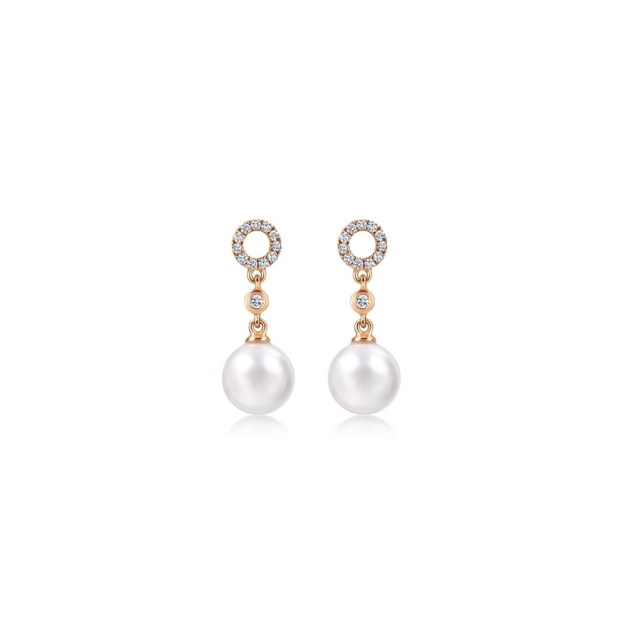 18K玫瑰金 耳環 | 周生生珠寶 | Daily Luxe | 95380E - 1