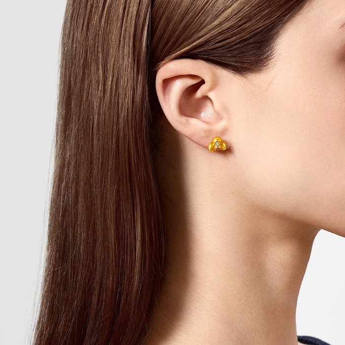 Solid Gold Earring | Chow Sang Sang Jewellery | Cultural Blessings | 95404E - 3