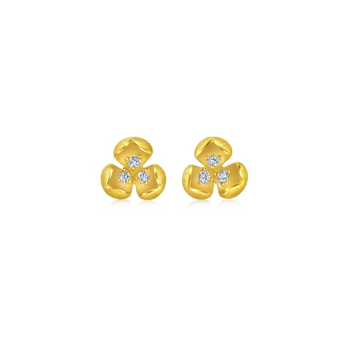 Solid Gold Earring | Chow Sang Sang Jewellery | Cultural Blessings | 95404E - 1