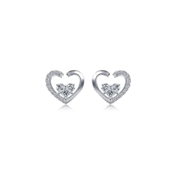 18K White Gold Diamond Earrings