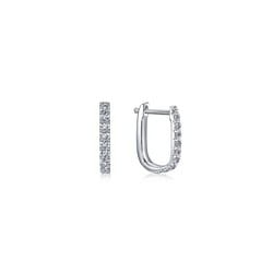 18K White Gold Diamond Earrings