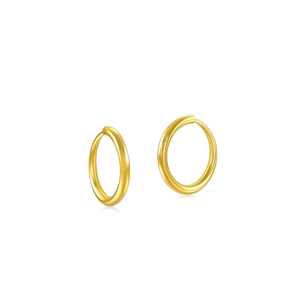 Essence - 999.9 Gold Earrings | 95435E(~0.032 tael) | Chow