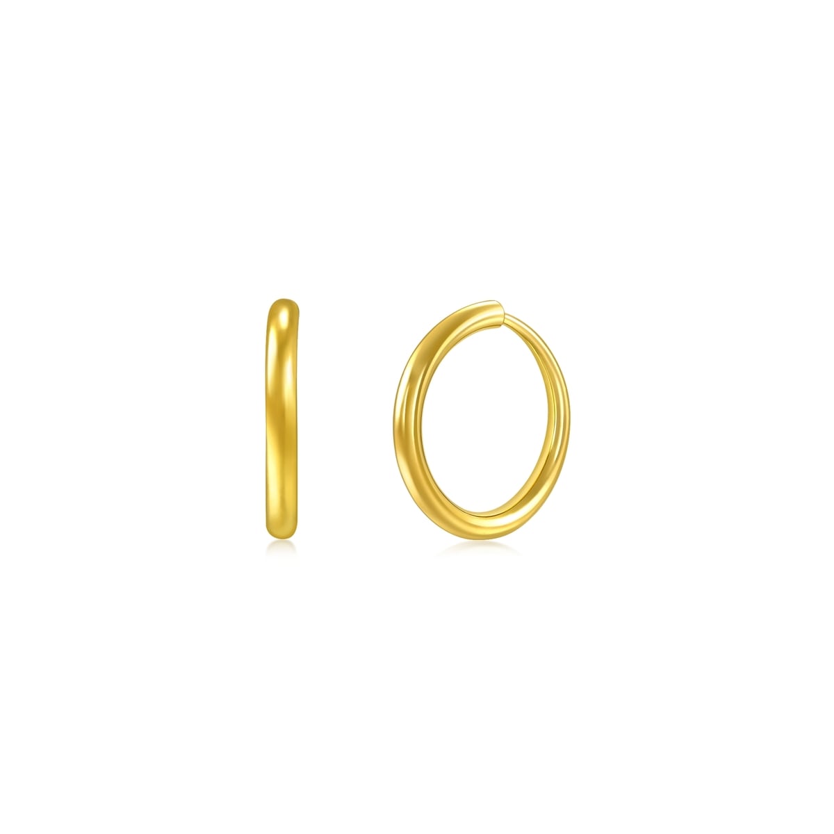 Essence - 999.9 Gold Earrings | 95436E(~0.071 tael) | Chow