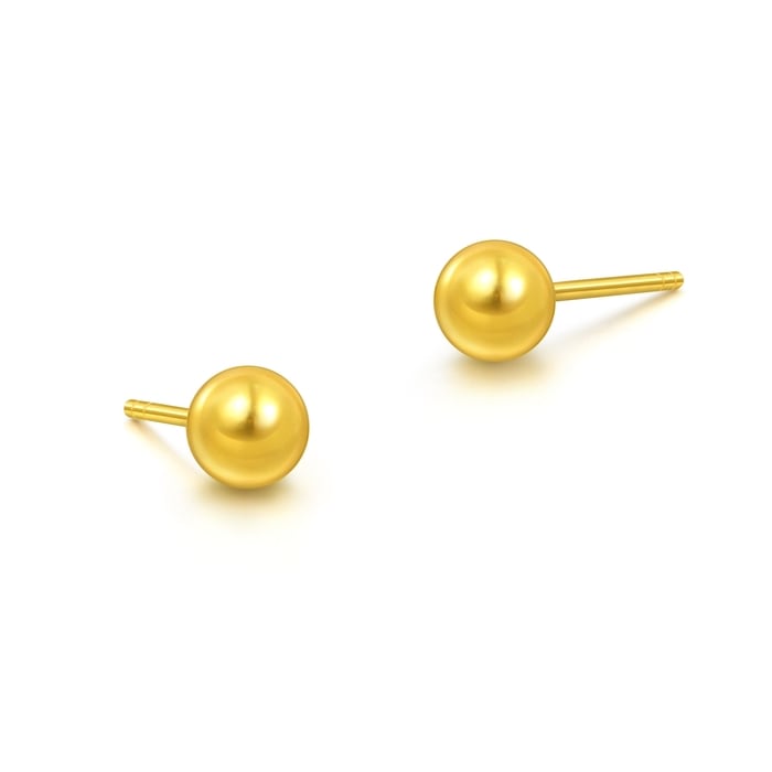 999.9黃金 耳環 | 周生生珠寶 | Essence「永」 | 95442E - 4