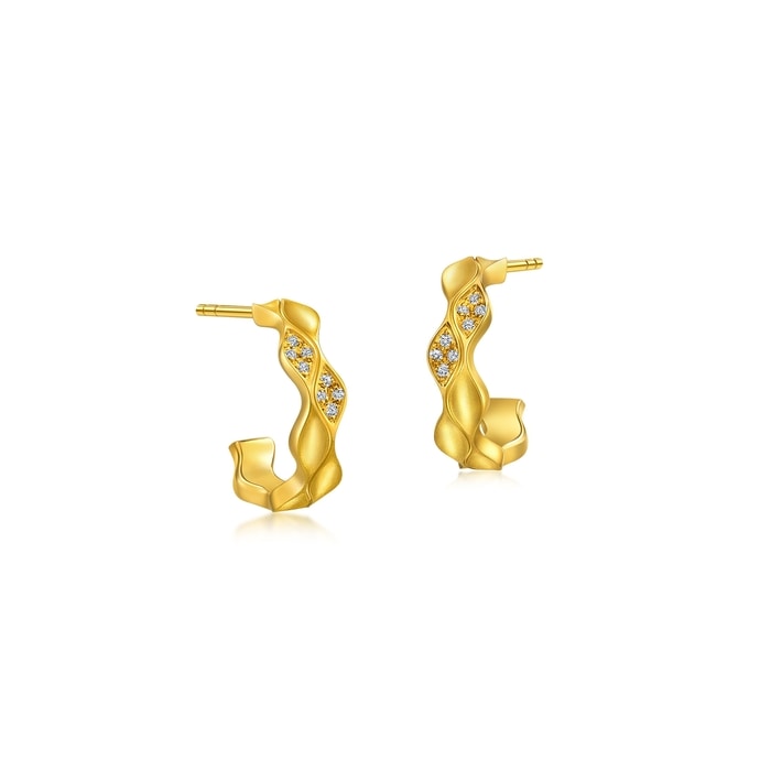 Solid Gold Earring | Chow Sang Sang Jewellery | YuYu | 95466E - 4