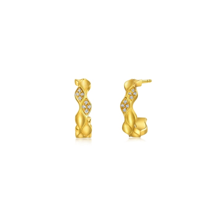 Solid Gold Earring | Chow Sang Sang Jewellery | YuYu | 95466E - 1