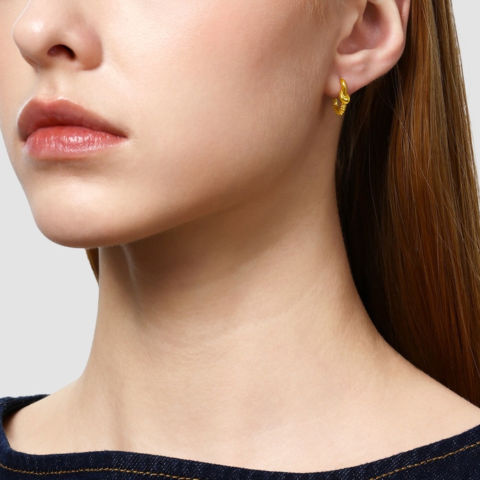 Solid Gold Earring | Chow Sang Sang Jewellery | 95556E - 3