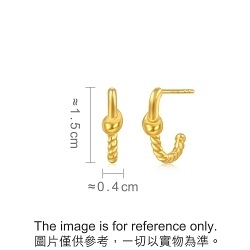 'Airy' 999 Gold Earrings