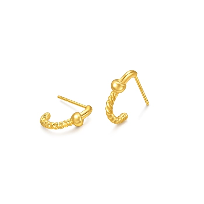 Solid Gold Earring | Chow Sang Sang Jewellery | 95556E - 5
