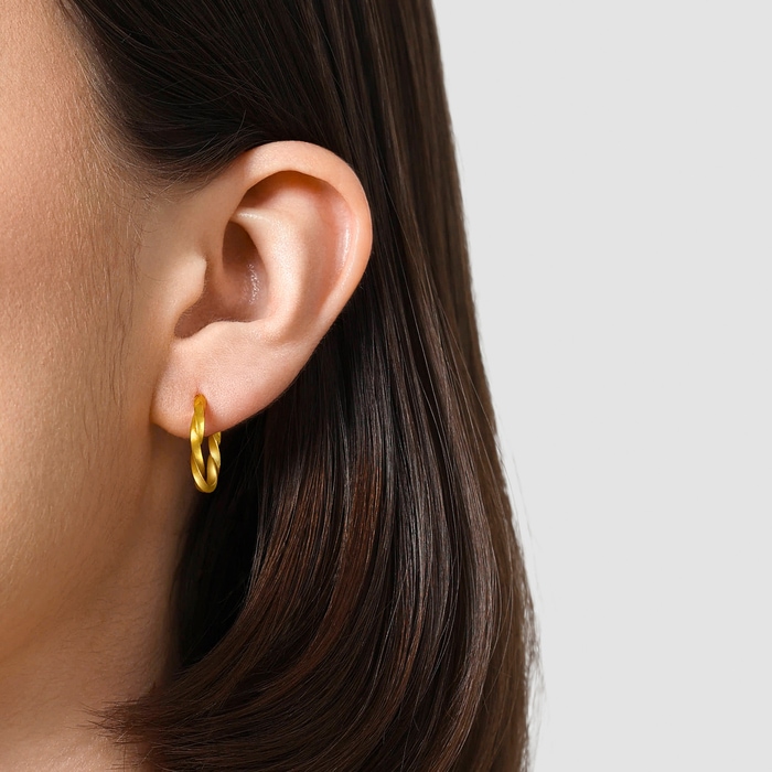Solid Gold Earring | Chow Sang Sang Jewellery | Essence | 95561E - 2
