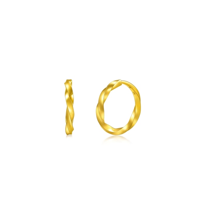 Solid Gold Earring | Chow Sang Sang Jewellery | Essence | 95561E - 1