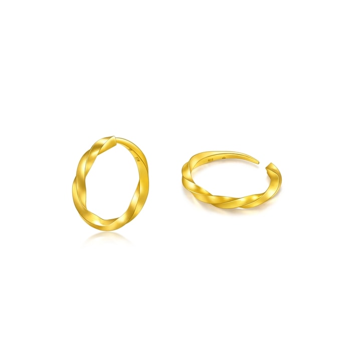 Solid Gold Earring | Chow Sang Sang Jewellery | Essence | 95561E - 5