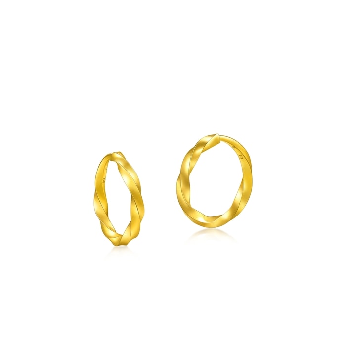 Solid Gold Earring | Chow Sang Sang Jewellery | Essence | 95561E - 4