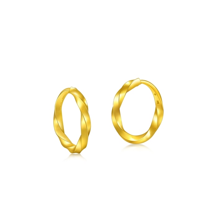 Solid Gold Earring | Chow Sang Sang Jewellery | Essence | 95562E - 4