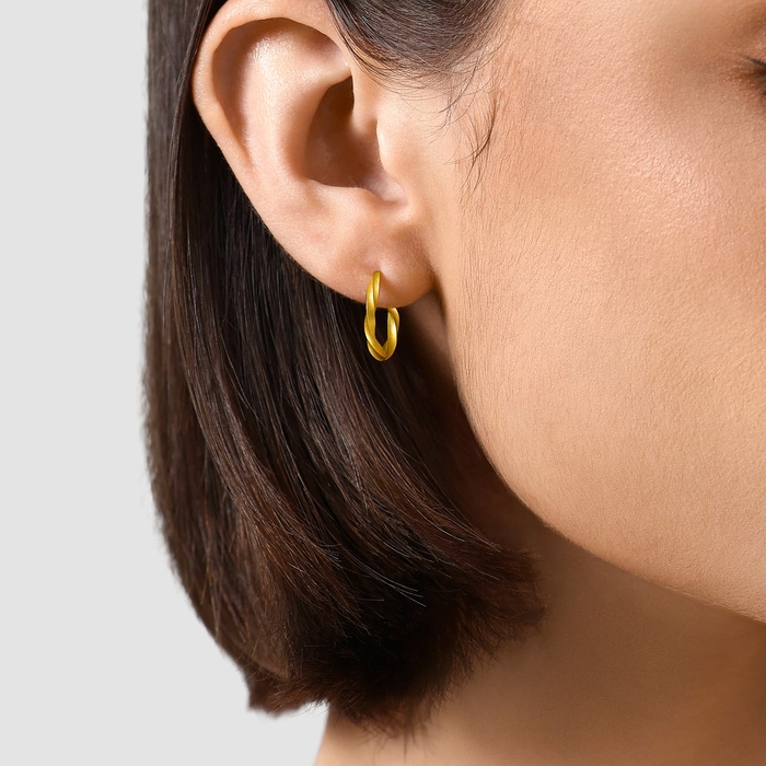 Solid Gold Earring | Chow Sang Sang Jewellery | Essence | 95562E - 2