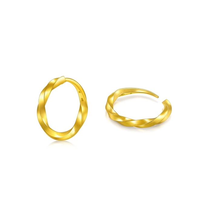 Solid Gold Earring | Chow Sang Sang Jewellery | Essence | 95562E - 5