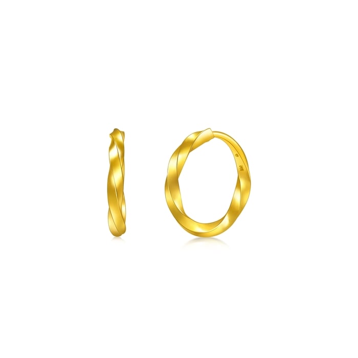 Solid Gold Earring | Chow Sang Sang Jewellery | Essence | 95562E - 1