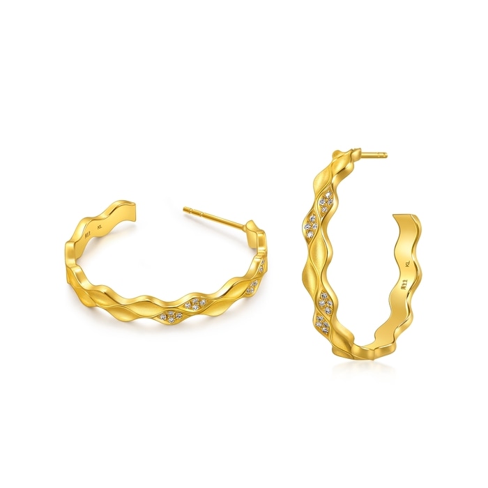 Solid Gold Earring | Chow Sang Sang Jewellery | YuYu | 95565E - 5