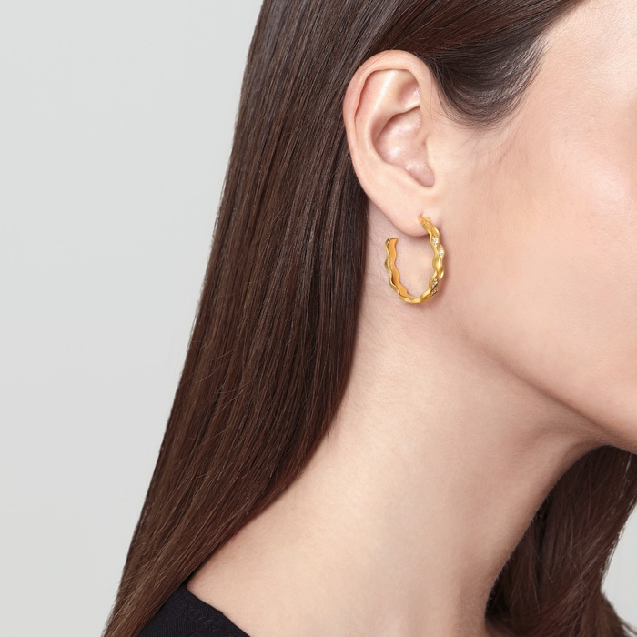 Solid Gold Earring | Chow Sang Sang Jewellery | YuYu | 95565E - 3