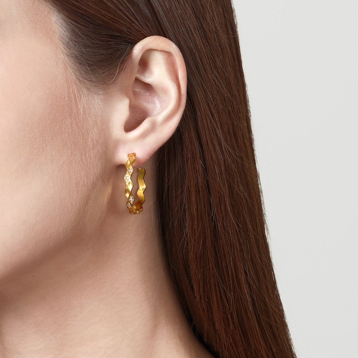 Solid Gold Earring | Chow Sang Sang Jewellery | YuYu | 95565E - 2