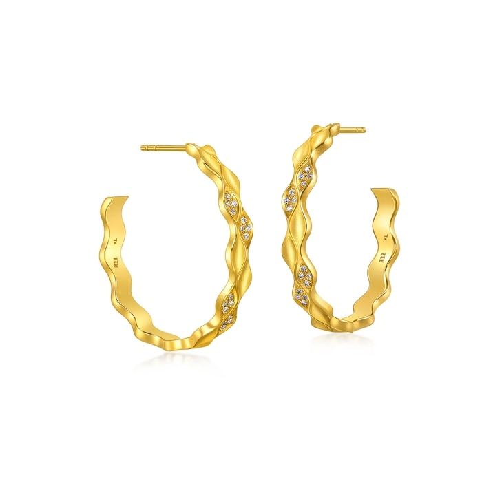 Solid Gold Earring | Chow Sang Sang Jewellery | YuYu | 95565E - 4