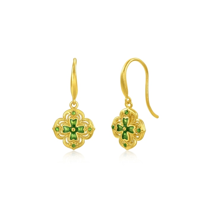 Solid Gold Earring | Chow Sang Sang Jewellery | 95569E - 1