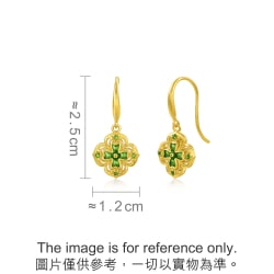 Taffy 999 Gold FourLeaf Clover Earrings