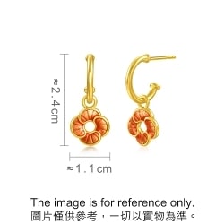 'Taffy' 999 Gold Earrings