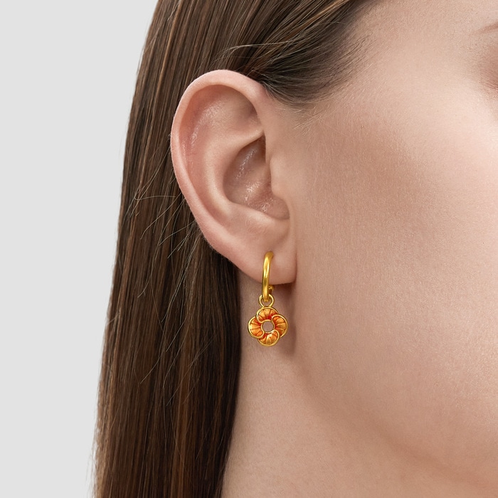 Solid Gold Earring | Chow Sang Sang Jewellery | 95573E - 2