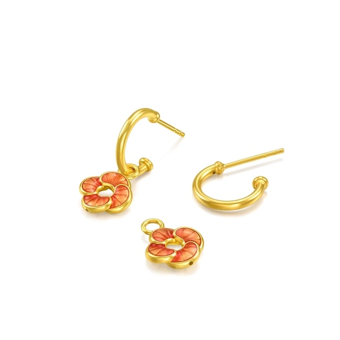 Solid Gold Earring | Chow Sang Sang Jewellery | 95573E - 5