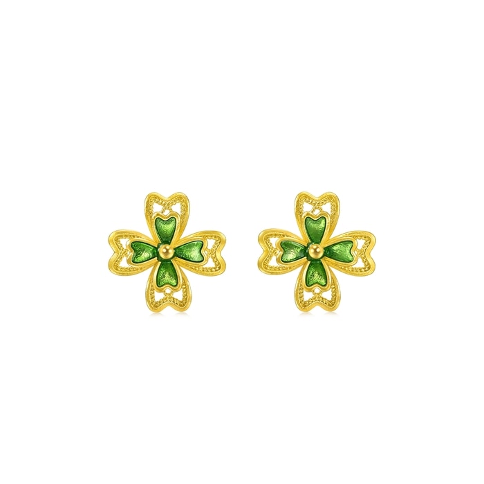 Solid Gold Earring | Chow Sang Sang Jewellery | 95579E - 1