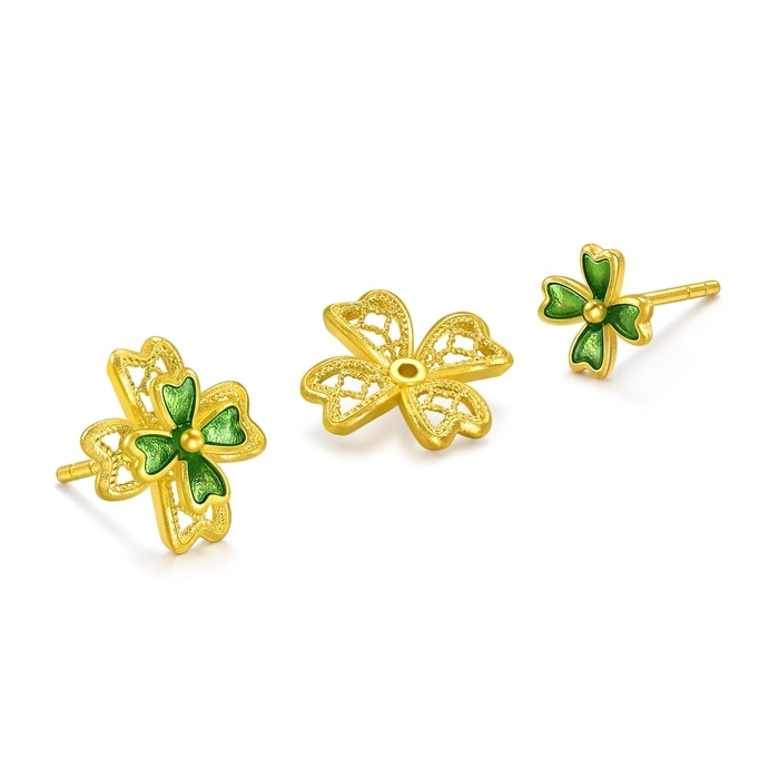 Solid Gold Earring | Chow Sang Sang Jewellery | 95579E - 6