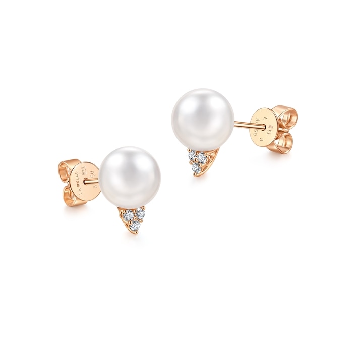 18K玫瑰金 耳環 | 周生生珠寶 | La Pelle | 95602E - 4