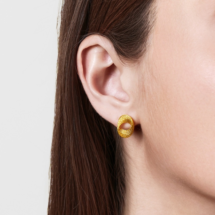 999黃金 耳環 | 周生生珠寶 | Essence「永」 | 95620E - 2