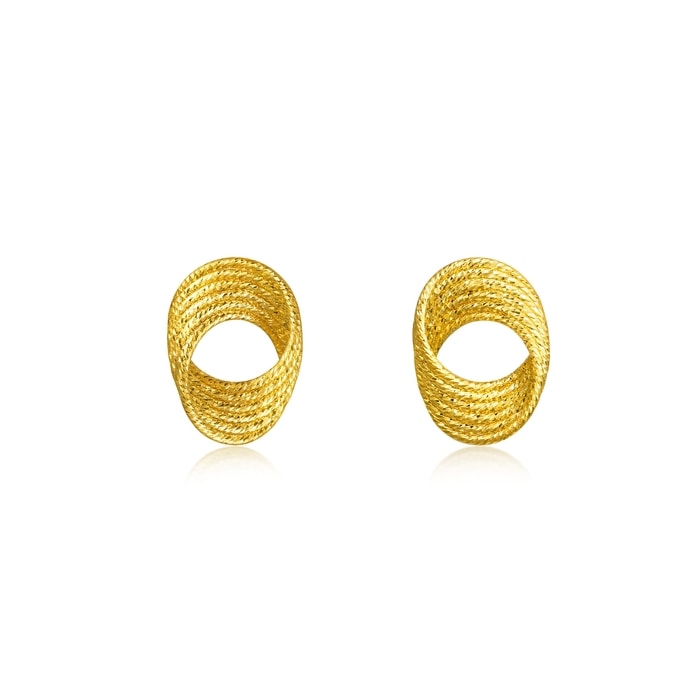 999黃金 耳環 | 周生生珠寶 | Essence「永」 | 95620E - 1