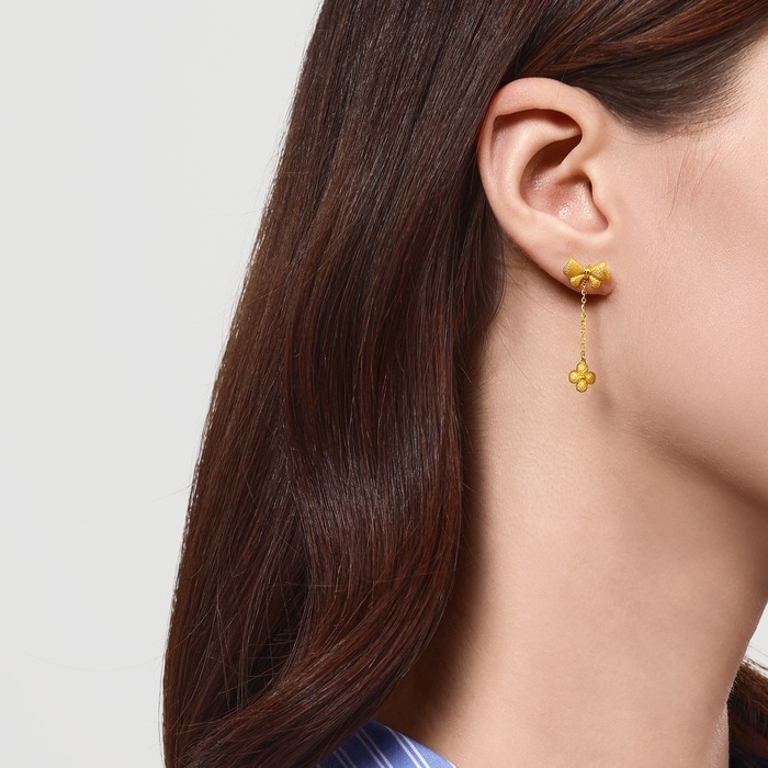 Solid Gold Earring | Chow Sang Sang Jewellery | 95626E - 3