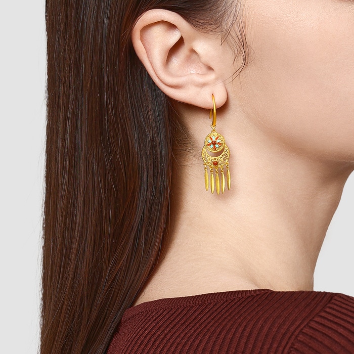 999.9黃金 耳環 | 周生生珠寶 | Cultural Blessings 「文化祝福」 | 95632E - 3