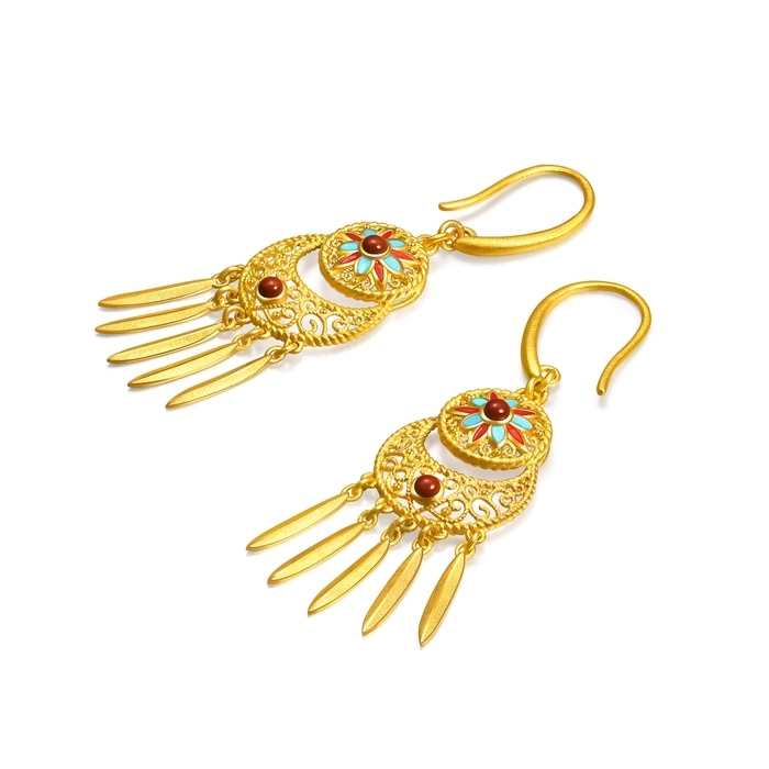 999.9黃金 耳環 | 周生生珠寶 | Cultural Blessings 「文化祝福」 | 95632E - 5