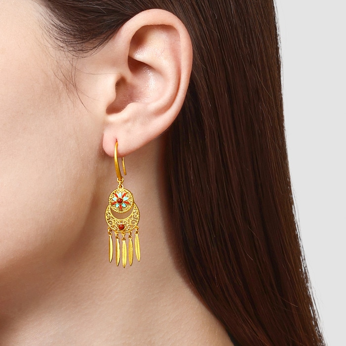 999.9黃金 耳環 | 周生生珠寶 | Cultural Blessings 「文化祝福」 | 95632E - 2