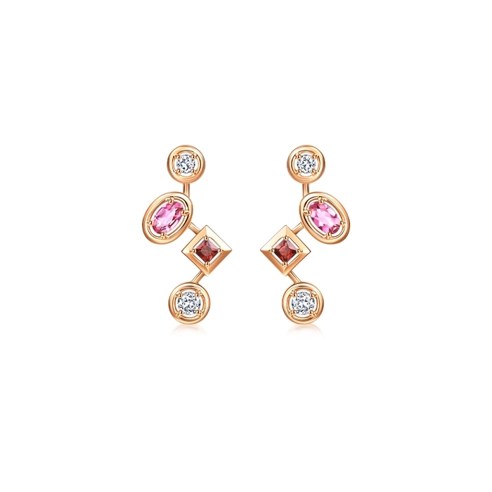 18K Rose Gold Earring | Chow Sang Sang Jewellery | 95667E - 1