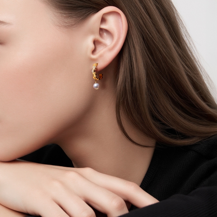 Solid Gold Earring | Chow Sang Sang Jewellery | YuYu | 95679E - 3