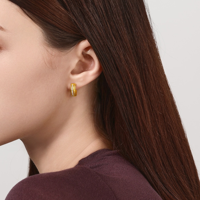 999.9黃金 耳環 | 周生生珠寶 | Cultural Blessings 「文化祝福」 | 95705E - 3