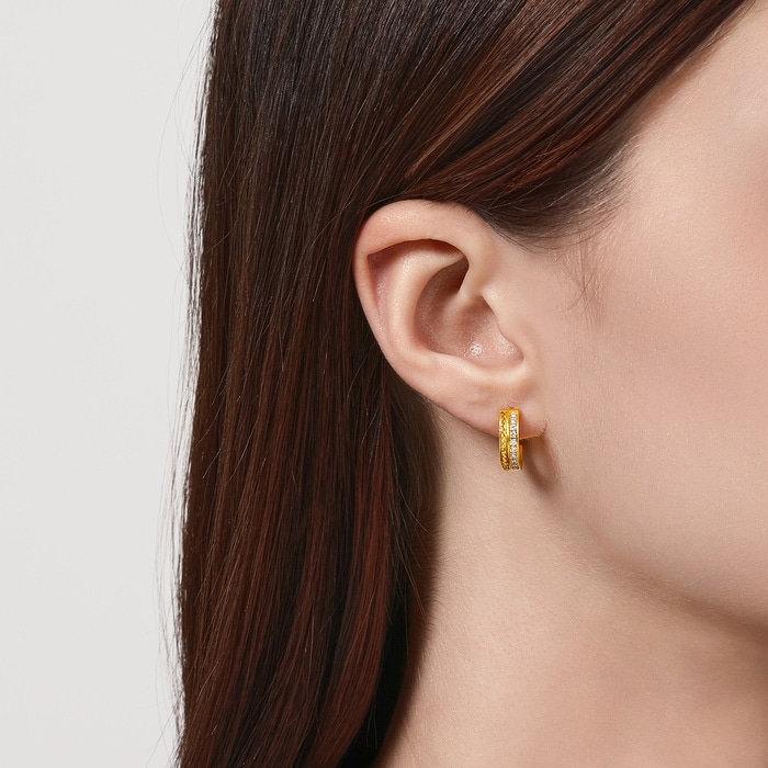 999.9黃金 耳環 | 周生生珠寶 | Cultural Blessings 「文化祝福」 | 95705E - 2